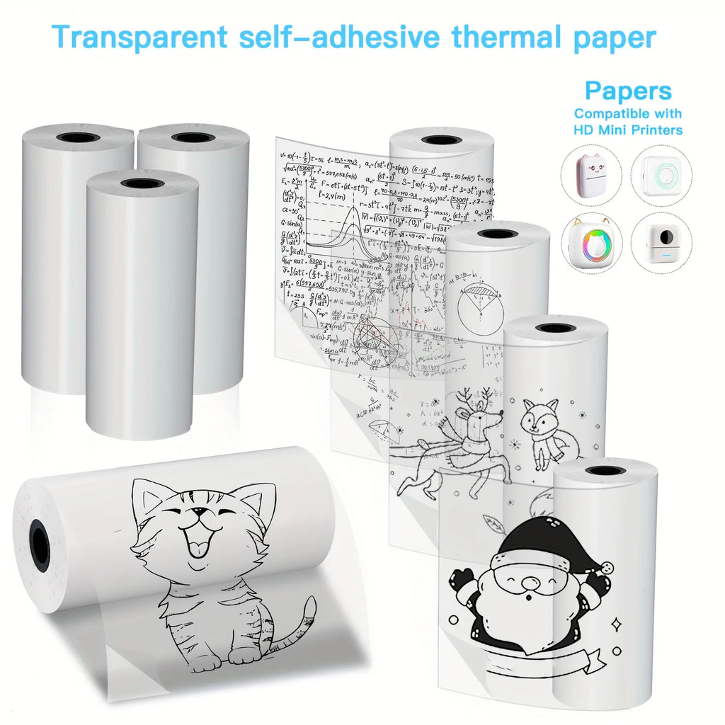 2 High Quality Rolls Transparent Sticker Paper