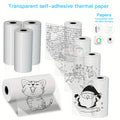 2 High Quality Rolls Transparent Sticker Paper