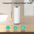 2 High Quality Rolls Transparent Sticker Paper