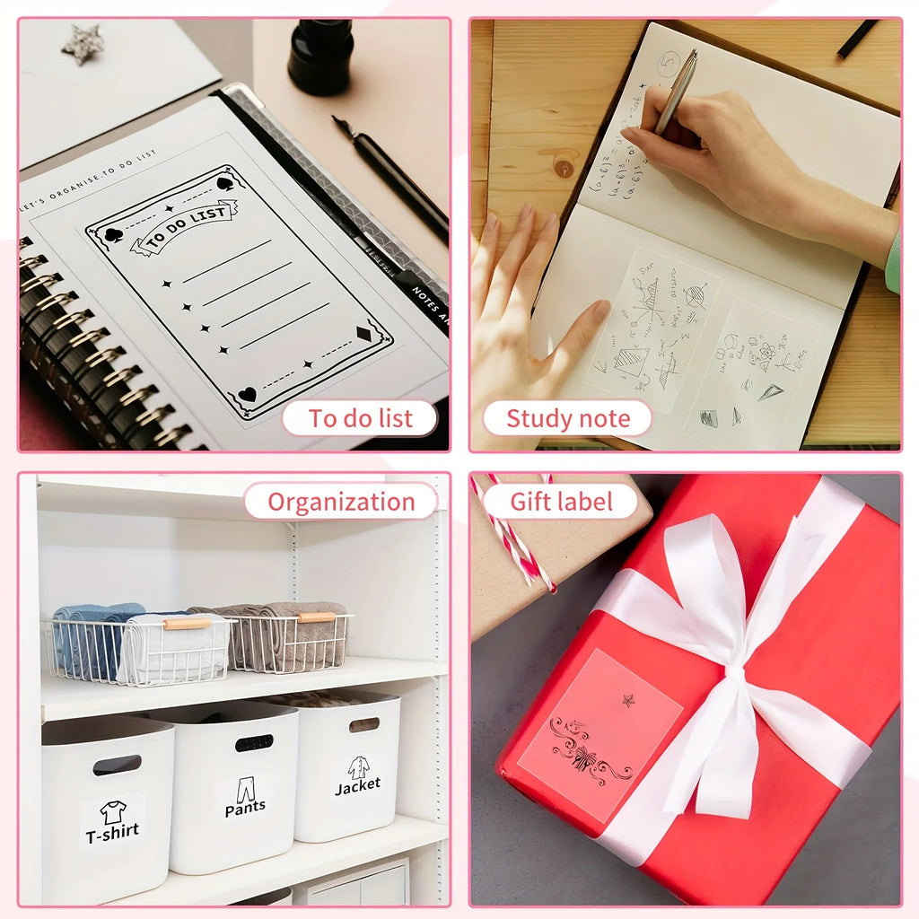 2 High Quality Rolls Transparent Sticker Paper