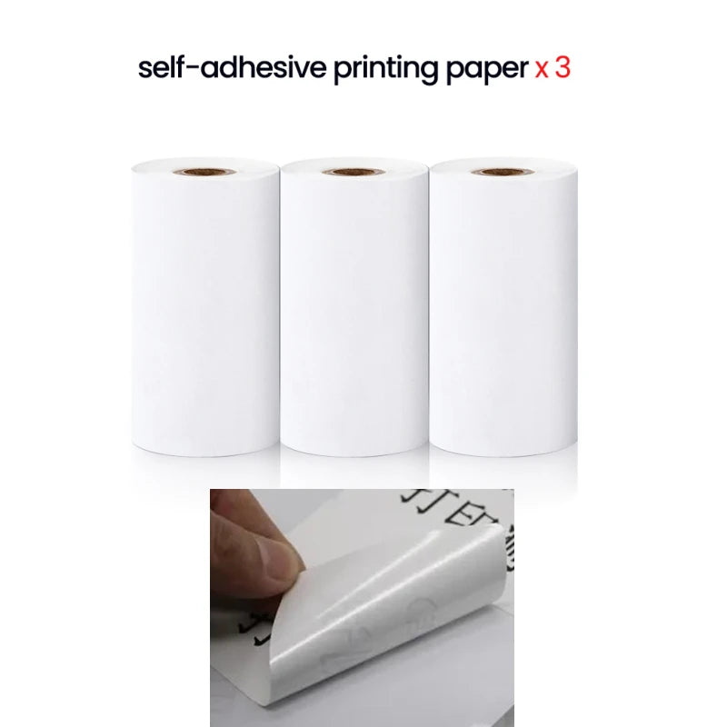 3 High Quality Rolls - White Sticker Paper