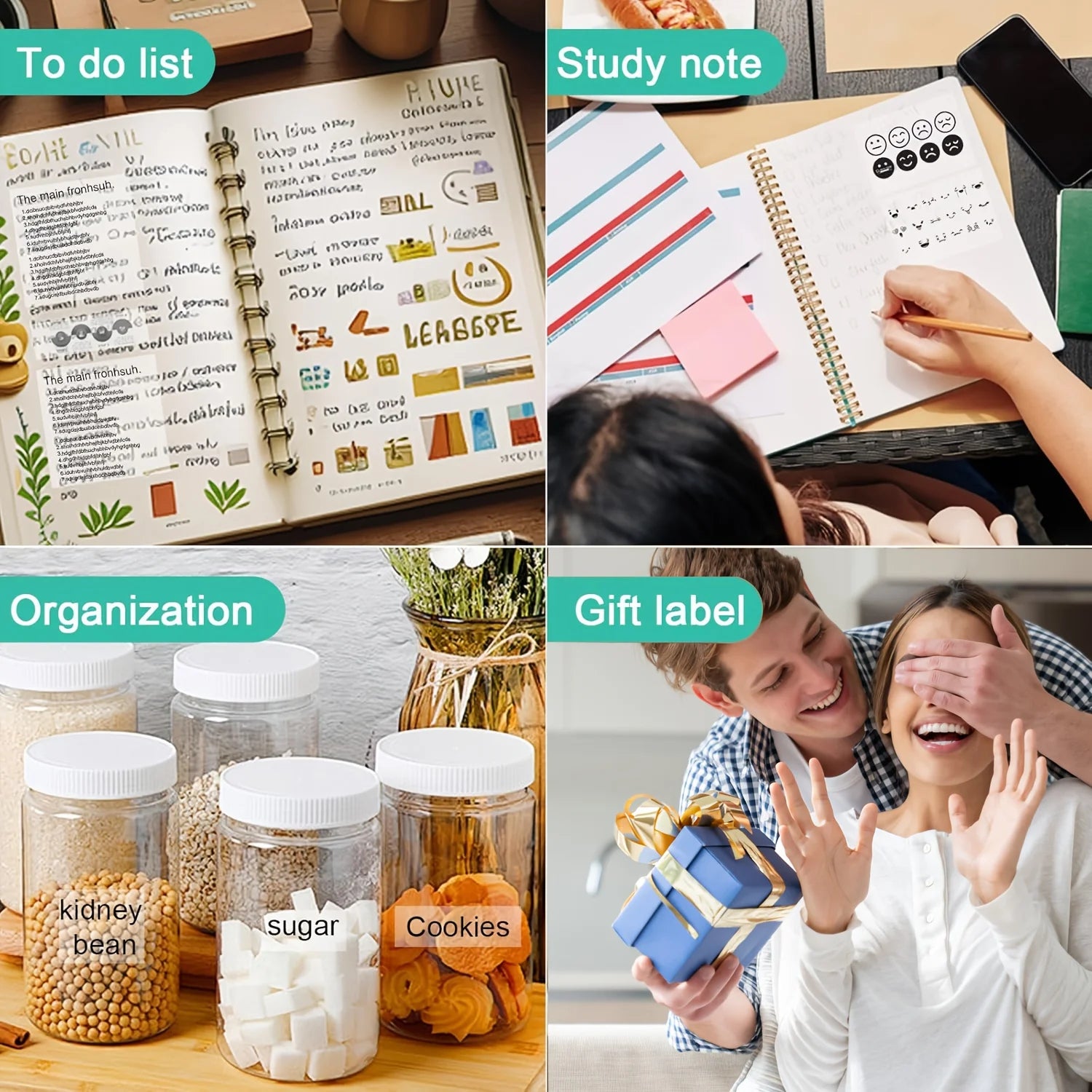 2 High Quality Rolls Transparent Sticker Paper