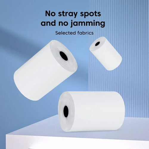 3 High Quality Rolls - White Sticker Paper