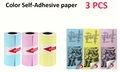 3 High Quality Rolls Color Sticker Paper